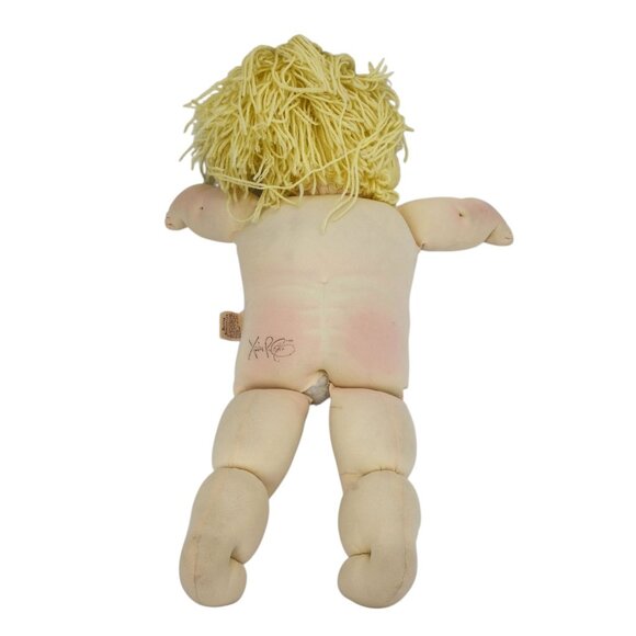 Vintage The Little People Soft Sculptures Xavier Roberts Girl Doll Blonde 1978 - Picture 3 of 13